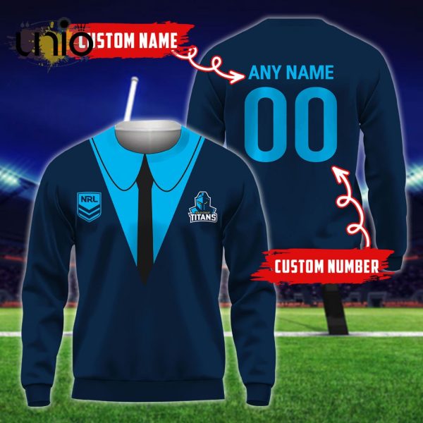 NRL Gold Coast Titans Custom Name Hoodie