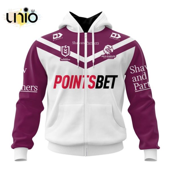 NRL Manly Warringah Sea Eagles 2024 Away Kits Hoodie