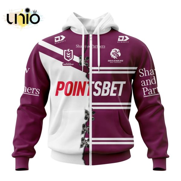 NRL Manly Warringah Sea Eagles Home Mix Away Kits Hoodie