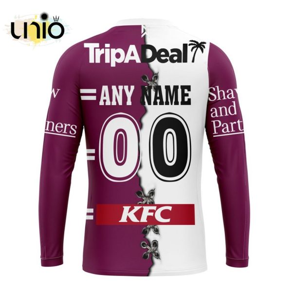 NRL Manly Warringah Sea Eagles Home Mix Away Kits Hoodie