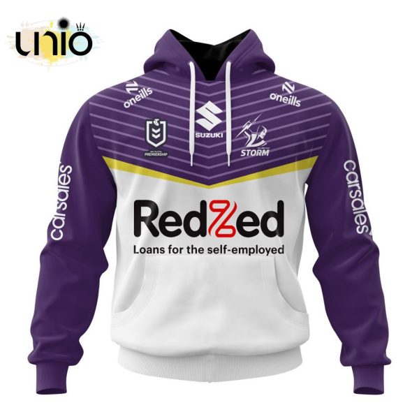 NRL Melbourne Storm 2024 Away Kits Hoodie