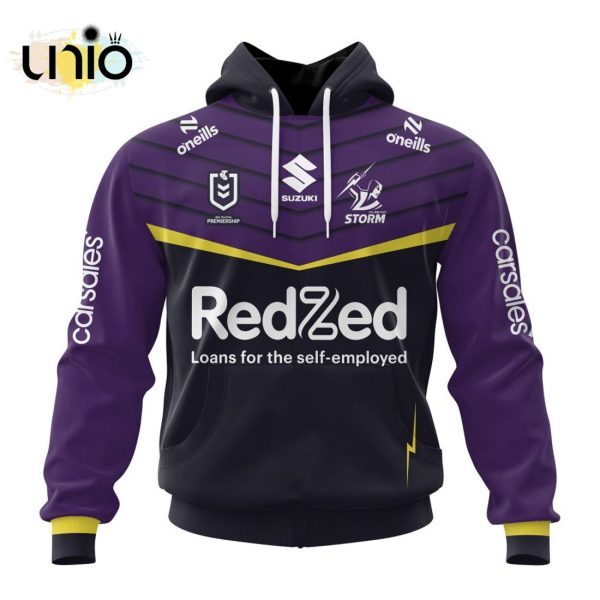 NRL Melbourne Storm 2024 Home Kits Hoodie