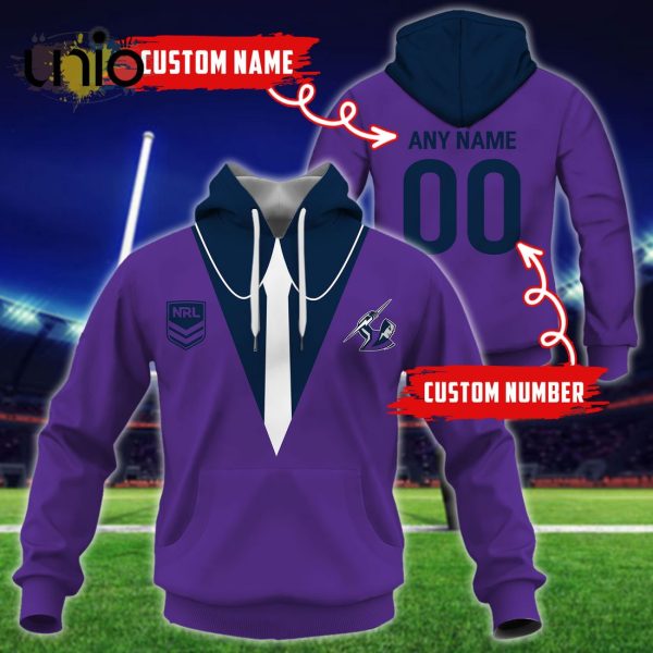 NRL Melbourne Storm Custom Name Hoodie