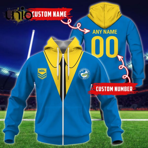 NRL Parramatta Eels Custom Name Hoodie