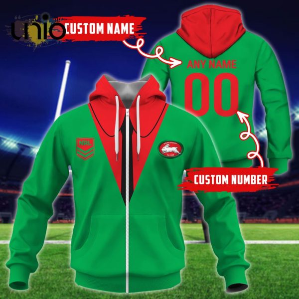 NRL South Sydney Rabbitohs Custom Name Hoodie