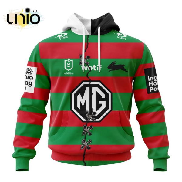 NRL South Sydney Rabbitohs Home Mix Away Kits Hoodie