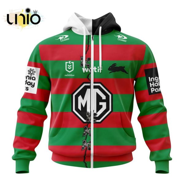 NRL South Sydney Rabbitohs Home Mix Away Kits Hoodie