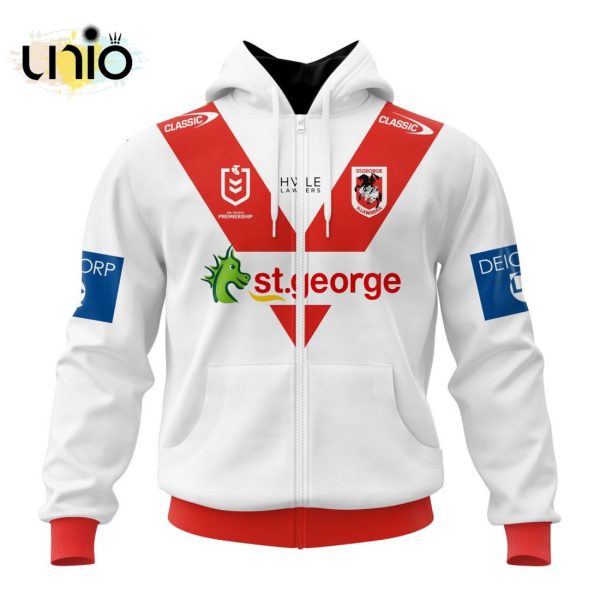 NRL St. George Illawarra Dragons 2024 Home Kits Hoodie