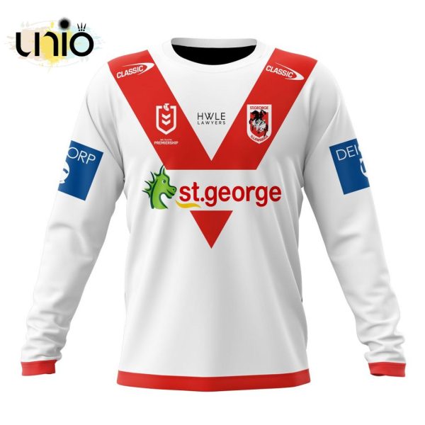 NRL St. George Illawarra Dragons 2024 Home Kits Hoodie