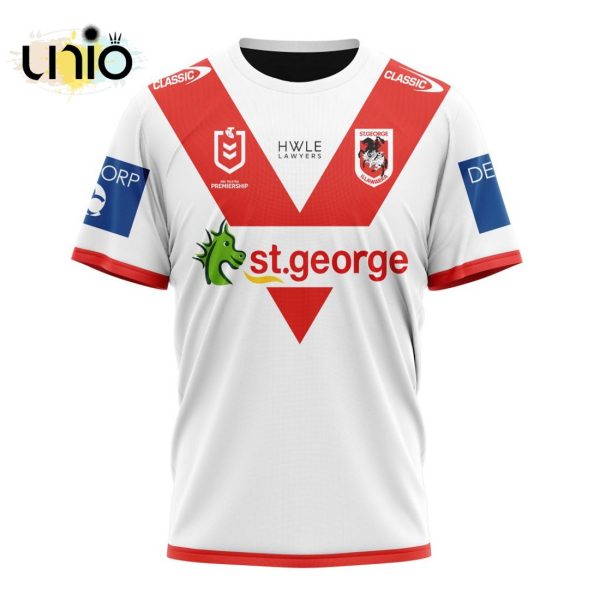 NRL St. George Illawarra Dragons 2024 Home Kits Hoodie