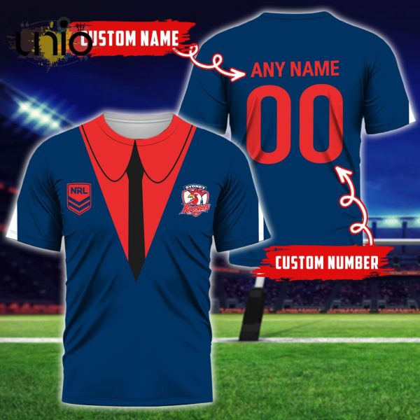 NRL Sydney Roosters Custom Name Hoodie