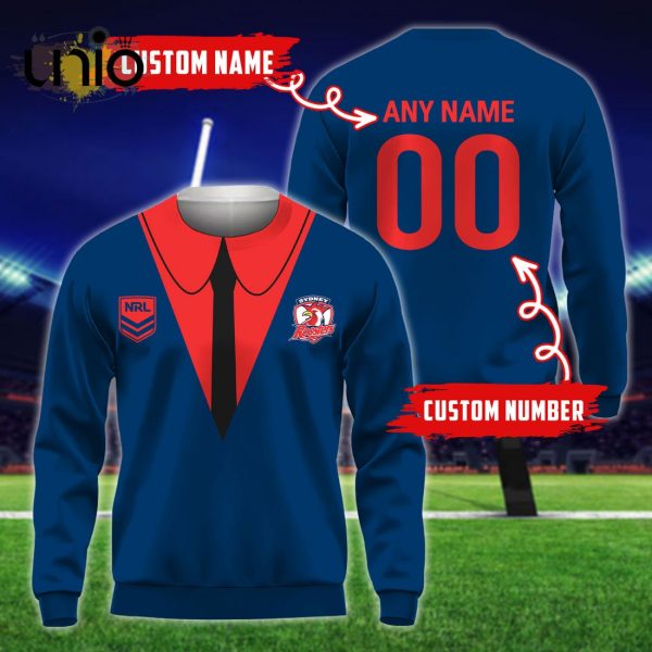 NRL Sydney Roosters Custom Name Hoodie