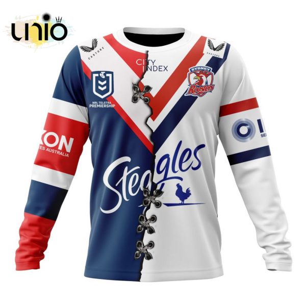 NRL Sydney Roosters Home Mix Away Kits Hoodie