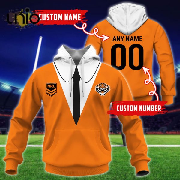 NRL Wests Tigers Custom Name Hoodie