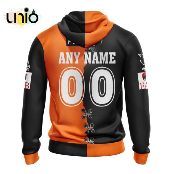 NRL Wests Tigers Home Mix Away Kits Hoodie