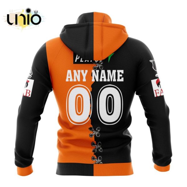 NRL Wests Tigers Home Mix Away Kits Hoodie