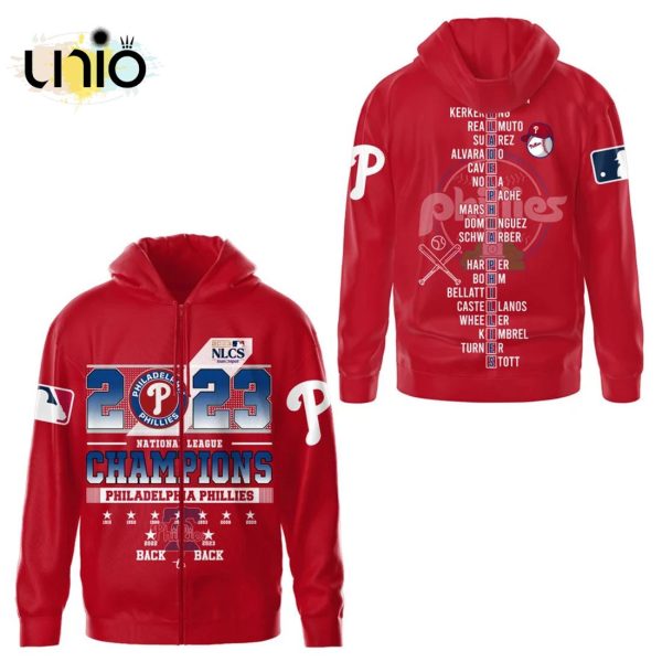 Philadelphia Phillies 2023 NL East Division Champions Red Hoodie