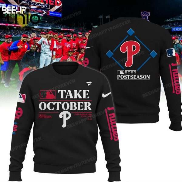 Philadelphia Phillies 2023 Take October Black Hoodie