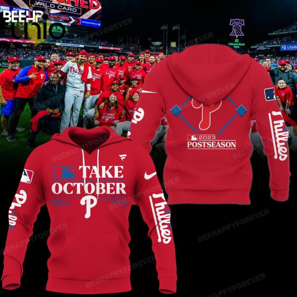 Philadelphia Phillies 2023 Take October Red Hoodie