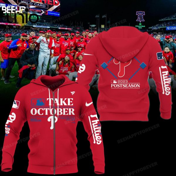 Philadelphia Phillies 2023 Take October Red Hoodie