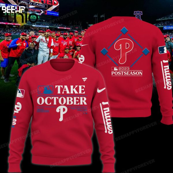 Philadelphia Phillies 2023 Take October Red Hoodie