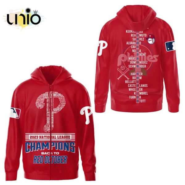 Philadelphia Phillies Special 2023 NL East Division Champions Red Hoodie