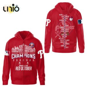 Luxury Philadelphia Phillies NL East Division Champions Red Hoodie