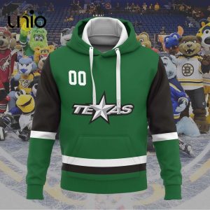 Custom Texas Stars 2024 AHL Green Hoodie 3D