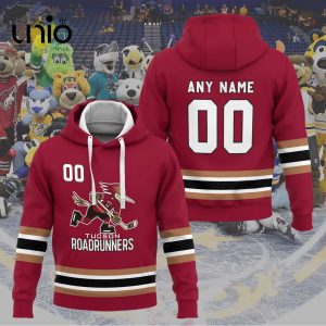 Custom Tucson Roadrunners 2024 AHL Red Hoodie 3D