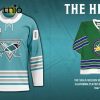 Saskatchewan Rush – Special Reverse Retro Pattern Hockey Jersey