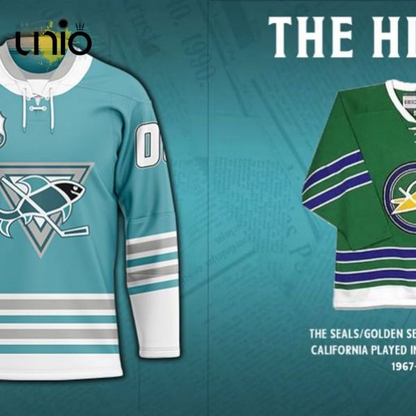 San Jose Sharks – Special Heritage Hockey Jersey Concepts With Team Logo