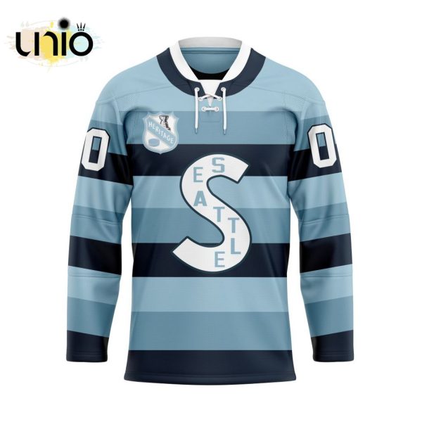 Seattle Kraken – Special Heritage Hockey Jersey Concepts With Team Logo