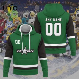 Custom Texas Stars 2024 AHL Green Hoodie 3D