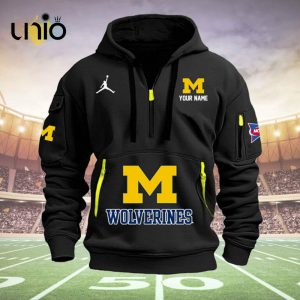 Custom Michigan Wolverines Football NCAA Black Hoodie