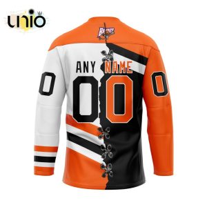 Custom Buffalo Bandits Mix Home And Away Team Hockey Jersey