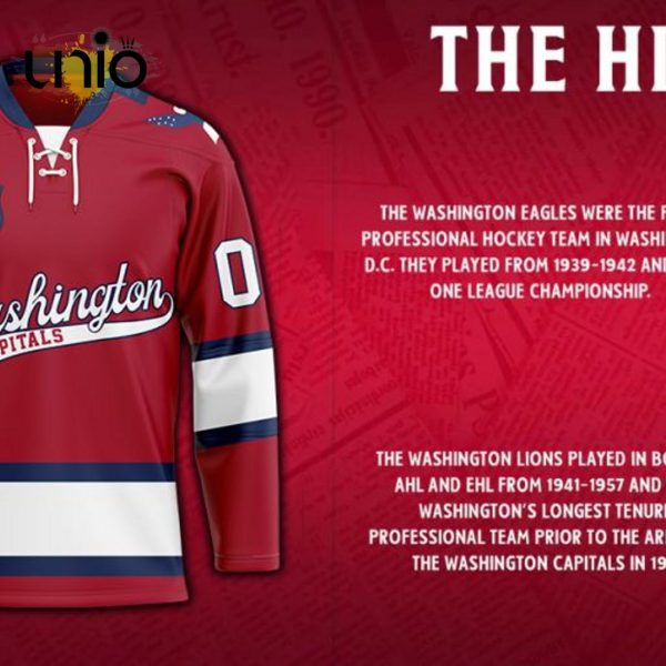 Washington Capitals – Special Heritage Hockey Jersey Concepts With Team Logo