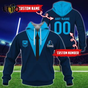 NRL Gold Coast Titans Custom Name Hoodie