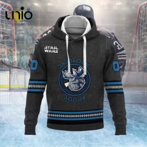 Custom Manitoba Moose 2024 AHL Black Hoodie 3D