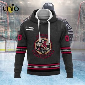 Custom Tucson Roadrunners 2024 AHL Black Hoodie 3D