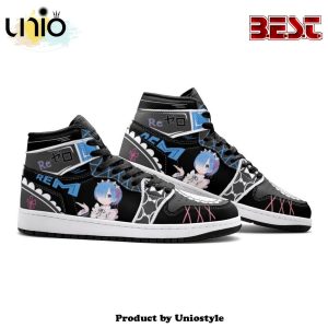 Rem And Ram Rezero Air Jordan 1 High Top Shoes