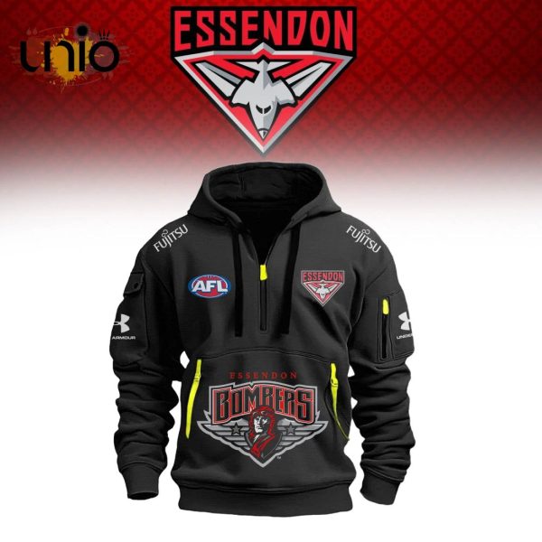 2024 Essendon Football Club New Black Hoodie, Jogger, Cap