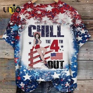 Women’s Chill The Fourth Out Independence Day Casual Shirt