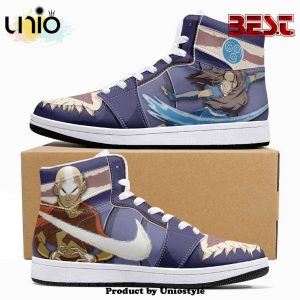 Aang And Katara Avatar JD1 High Top Shoes