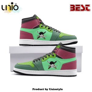 Roronoa Zoro One Piece Air Jordan 1 High Top Shoes