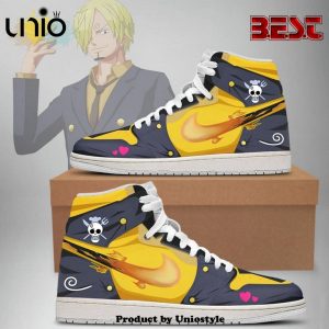 Sanji One Piece Air Jordan 1 High Top Shoes