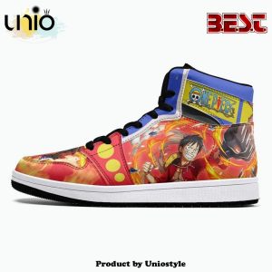 Monkey D. Luffy Red Hawk One Piece JD1 High Top Shoes