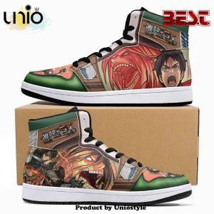 Eren Yeager Titan Transformation Shingeki No Kyojin JD1 High Top Shoes