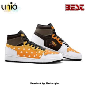 Zenitsu Agatsuma Demon Slayer Air Jordan 1 High Top Shoes Ver 2