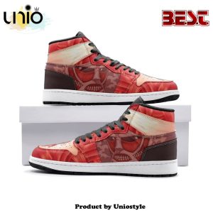 Colossal Titan Shingeki No Kyojin Air Jordan 1 High Top Shoes