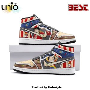 Luffy One Piece Air Jordan 1 High Top Shoes